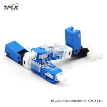 

100PCS FTTH SC UPC Optical fibe quick connector SC UPC FTTH Fiber Optic Fast Connector Embedded type ESC250D SC Connector