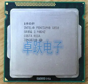Процессор Intel Pentium G850 g850 (3 Мб кэш памяти 2 90 ГГц) двухъядерный процессор LGA 1155