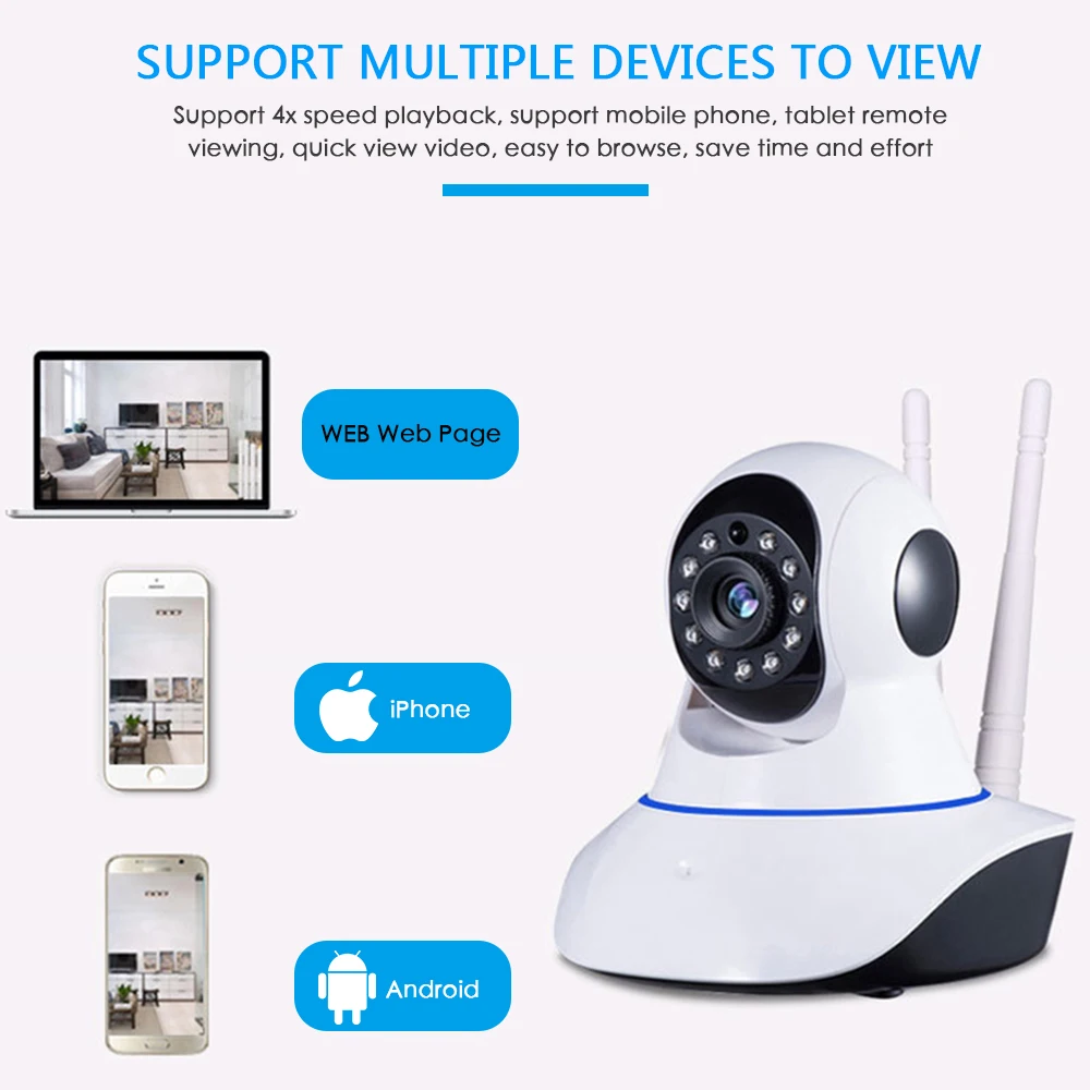  HD 1080 P di Sicurezza Domestica IP Camera Audio Bidirezionale Wireless Mini Macchina Fotografica d
