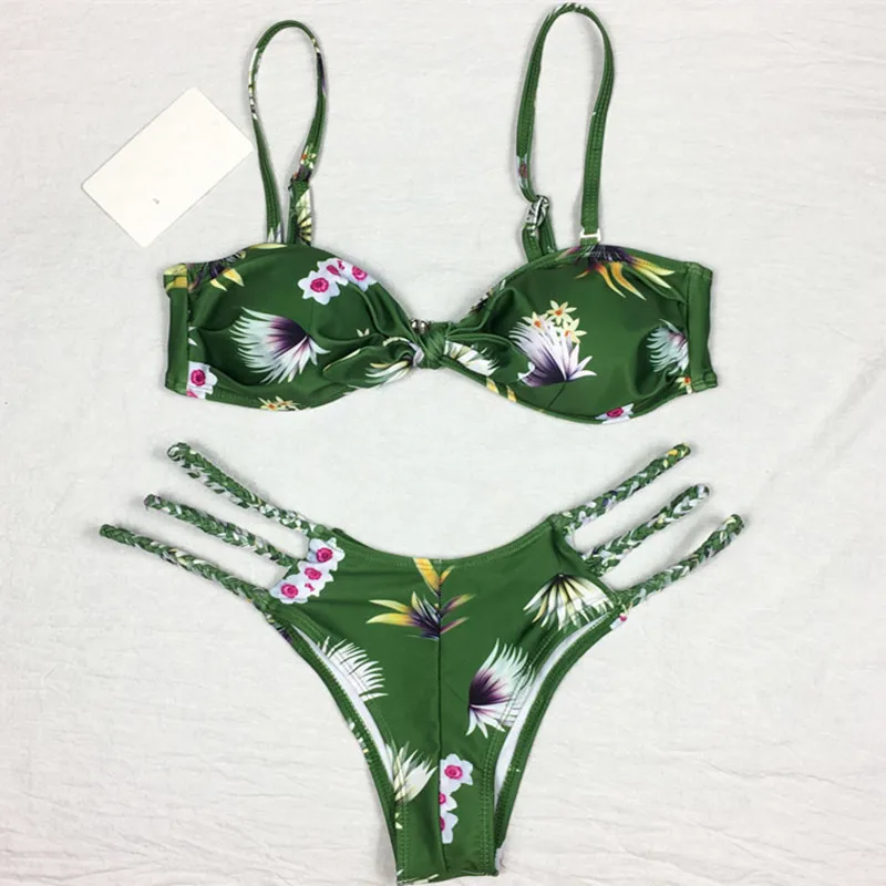 Beautiful Print Bikini New Designswimwear Women Sexy Beach Wear Swimsuit Traje De Bano Mujer