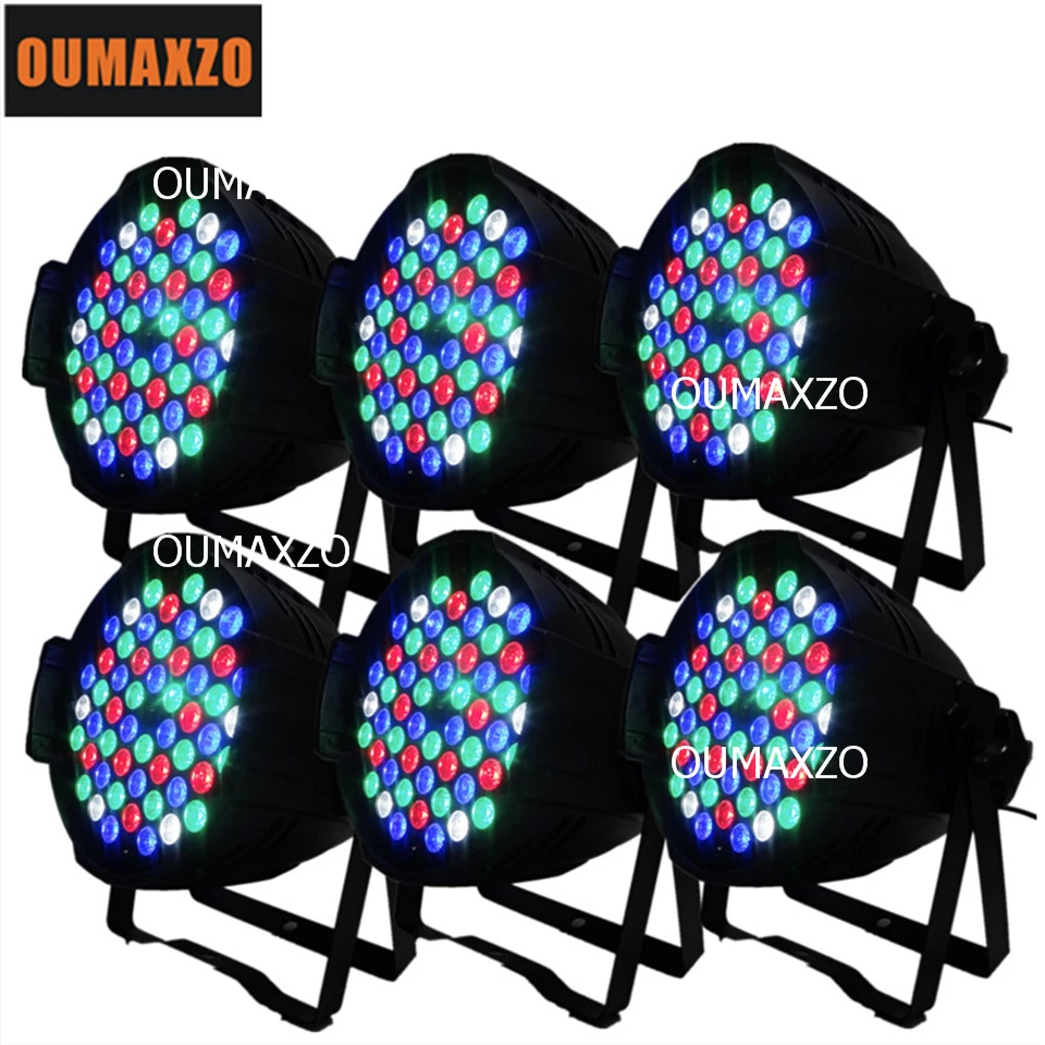 Уличный светодиодный Par Светильник DMX 6 шт./лот RGBW 54 шт. 3 Вт для ди джеев клубов