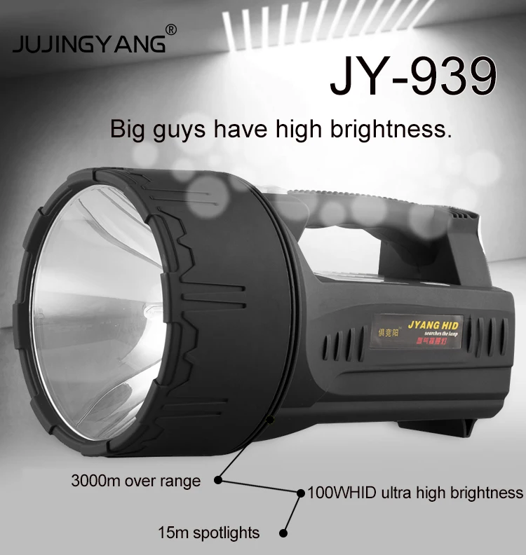 JUJINGYANG JY-939 55 Вт поисковый светильник с разрядкой литиевой батареи 40ач 8-9 часов ксеноновый поисковый светильник с длинным звеном для охоты на лодке