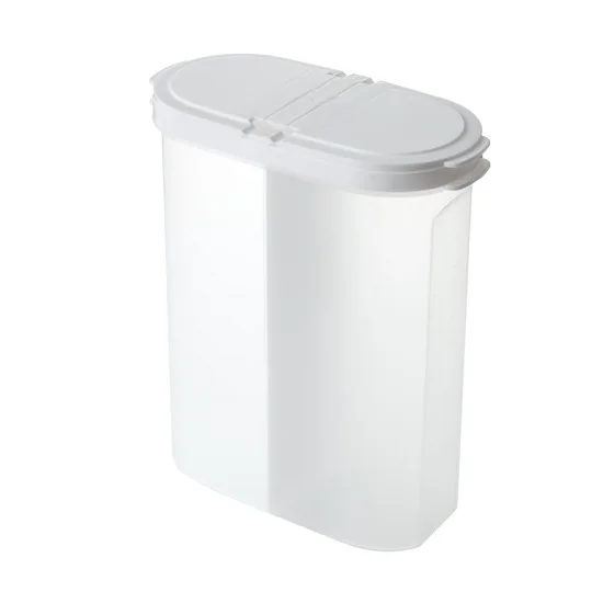 Mealivos пластиковые разделенные Герметичные банки ящики для хранения злаков кухонные большие банки для закусок прозрачные емкости для хранения - Цвет: Белый