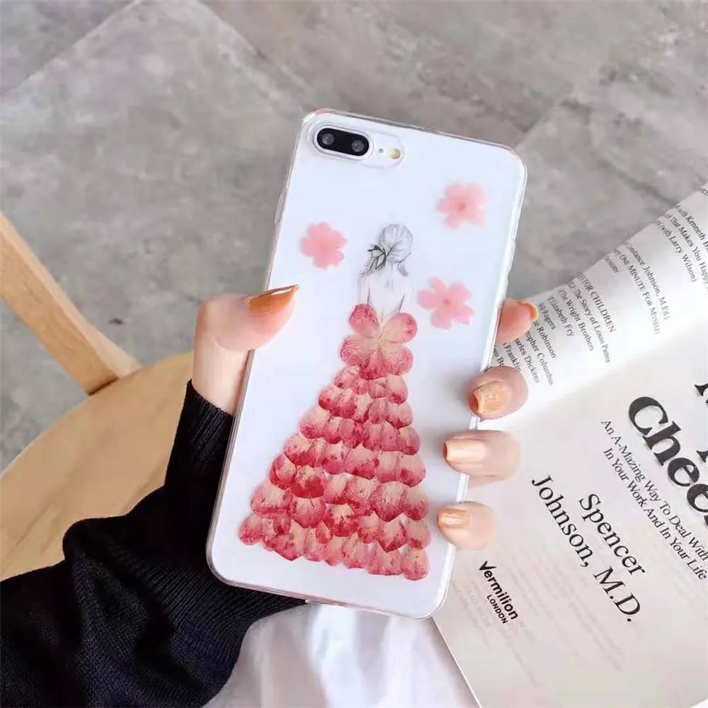 Прозрачные чехлы ручной работы для телефонов iPhone 7 8 6 6S Plus X XS Max XR|Бамперы| |