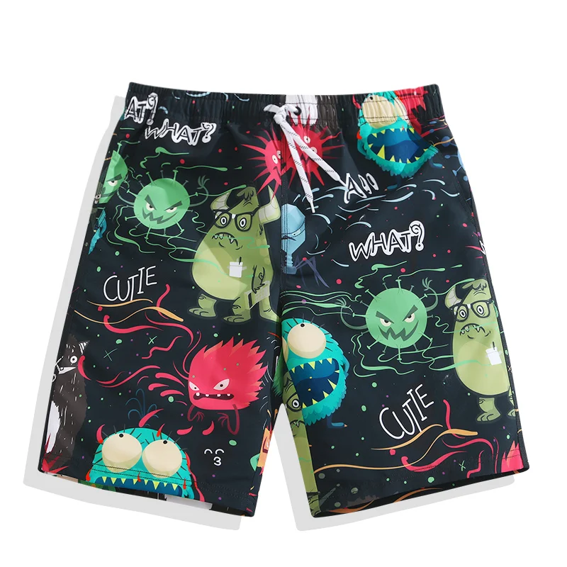 

Holiday Beach Trousers Men's Speed Dry Loose Shorts Flat-angle Hot Spring Swimming Trunks Printing Sports Trend Pants