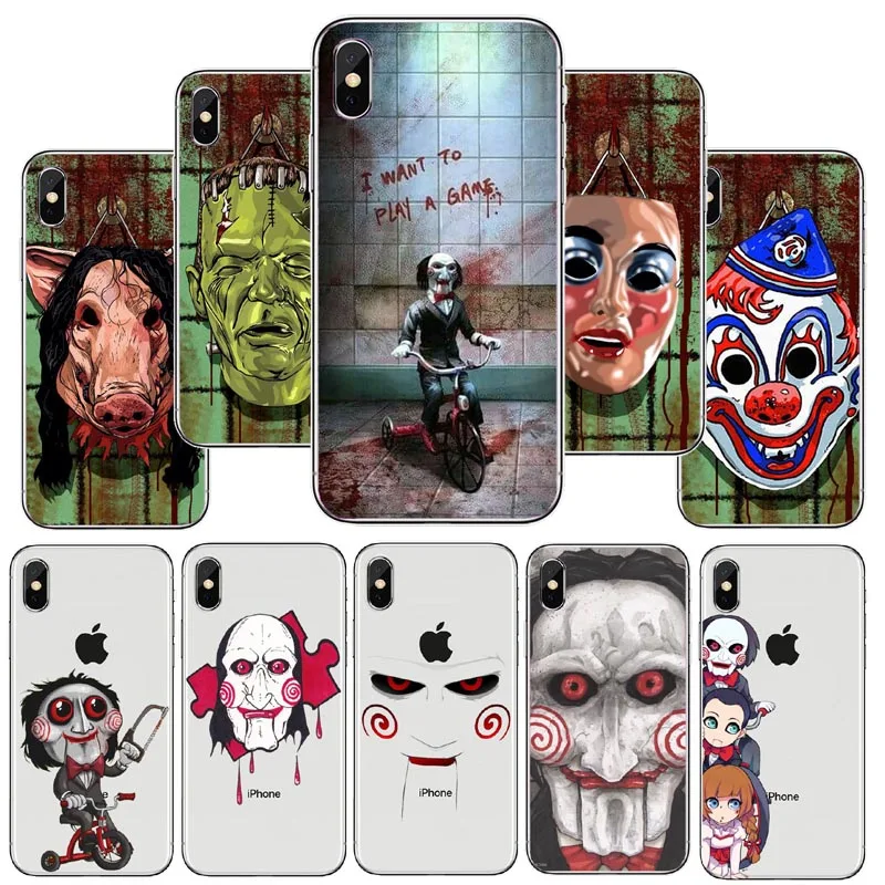 

The Jigsaw Killer SAW Horror Hard PC Phone case Cover Shell For Apple iPhone XS Max 5S SE 6S 6Plus 6sPlus 7 7Plus 8 8Plus XR
