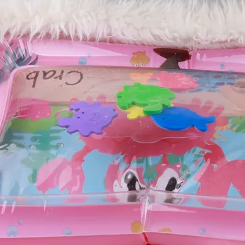 

Kids water play mat thicken PVC Tummy Time Baby Inflatable Patted Pad Toddler Fun Activity Play for baby