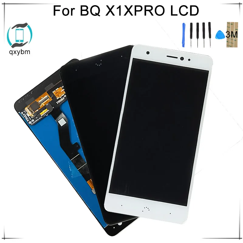 

5.2" Black White LCD For BQ Aquaris X / X Pro Smart Phone LCD Display with Touch Screen Digitizer Assembly with free 3M Sticker