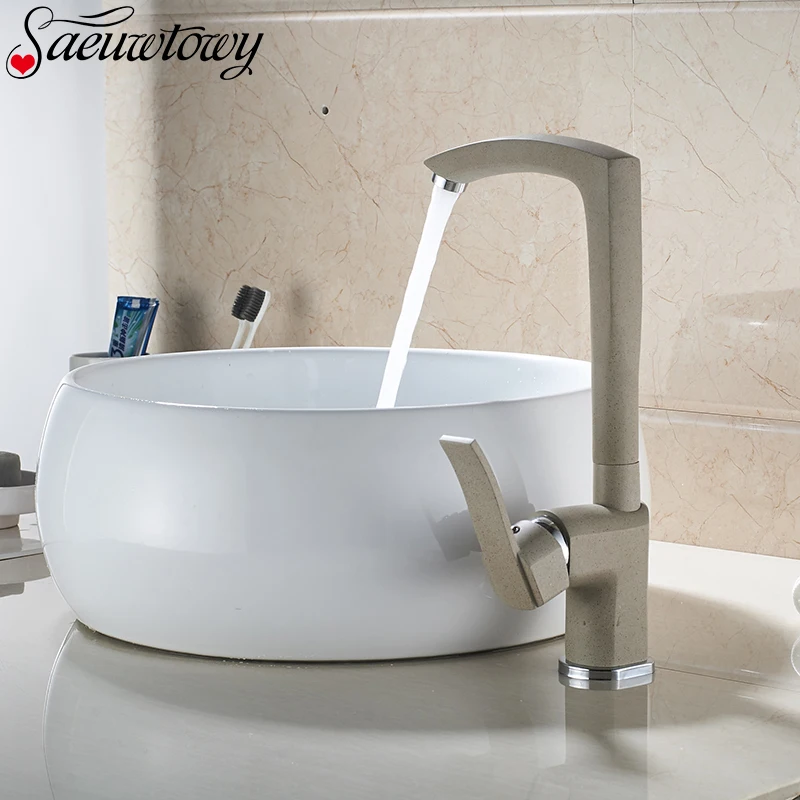

Spray painting Bathroom sink Faucet Cold and Hot Water Mixer Tap Single Handle Basin Faucet