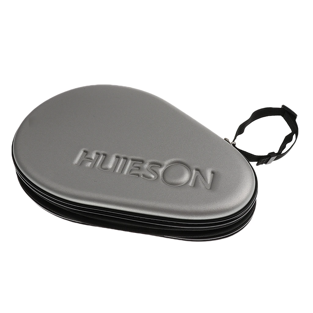 Deluxe PU Leather Table Tennis Paddle Bag Ping Pong Paddle Case with Velvet Lining + 3 Pieces 40+mm Table Tennis Balls