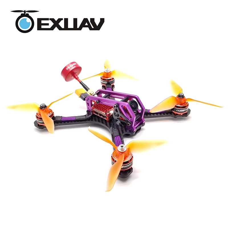 

EXUAV Mango 210 OEM NO.27 Racing Drone Packages 210mm Wheelbase 4mm Arm Carbon Fiber Frame Flytower F4/F3 RC FPV For DIY Toy