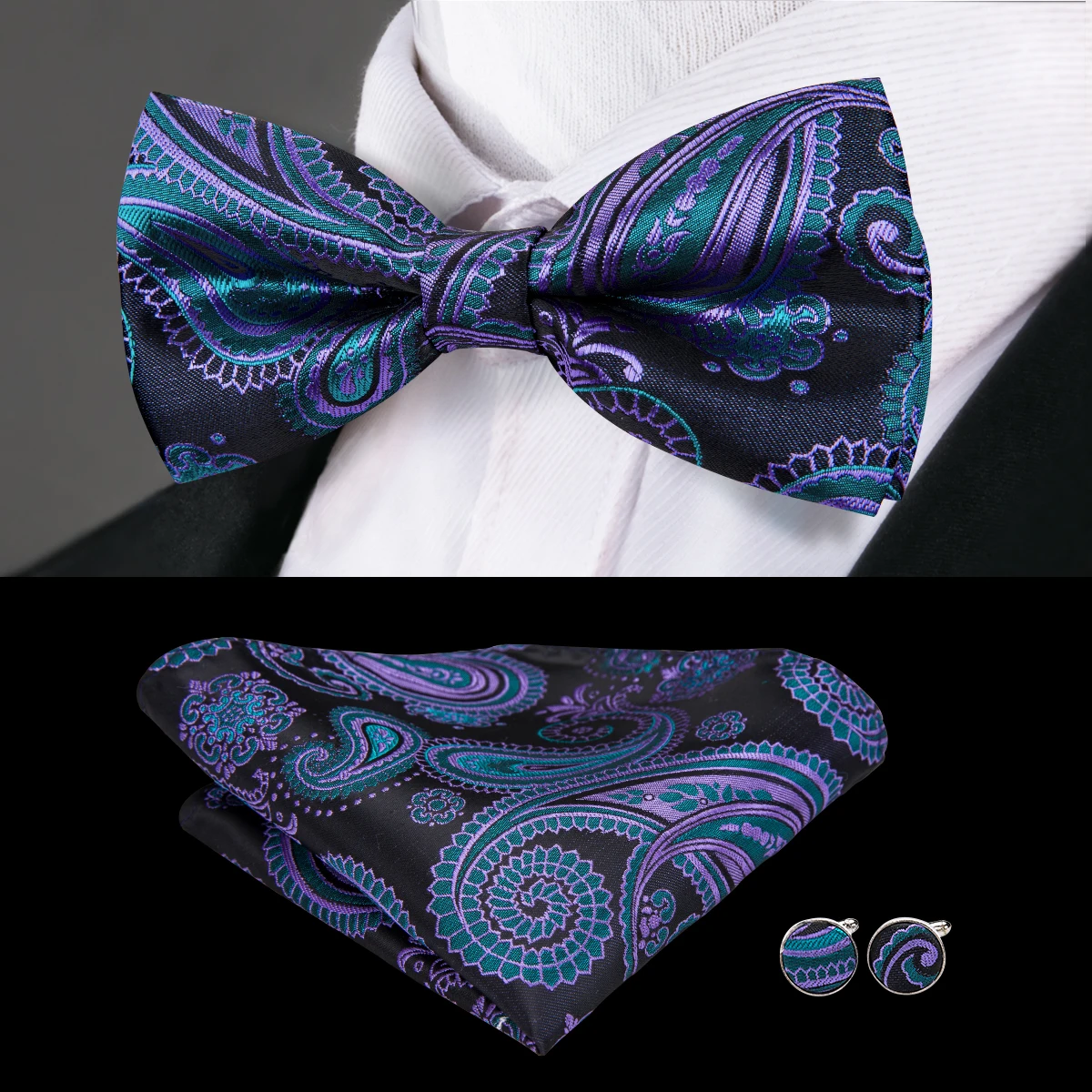 Aliexpress.com : Buy Luxury Designer Paisley Silk Butterfly Ties for