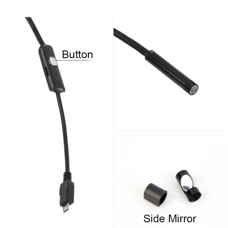 7 мм объектив Android USB эндоскоп камера 5 м IP67 2 программное обеспечение смартфон на базе Android USB бороскоп осмотр змея трубка Камера Эндоскоп