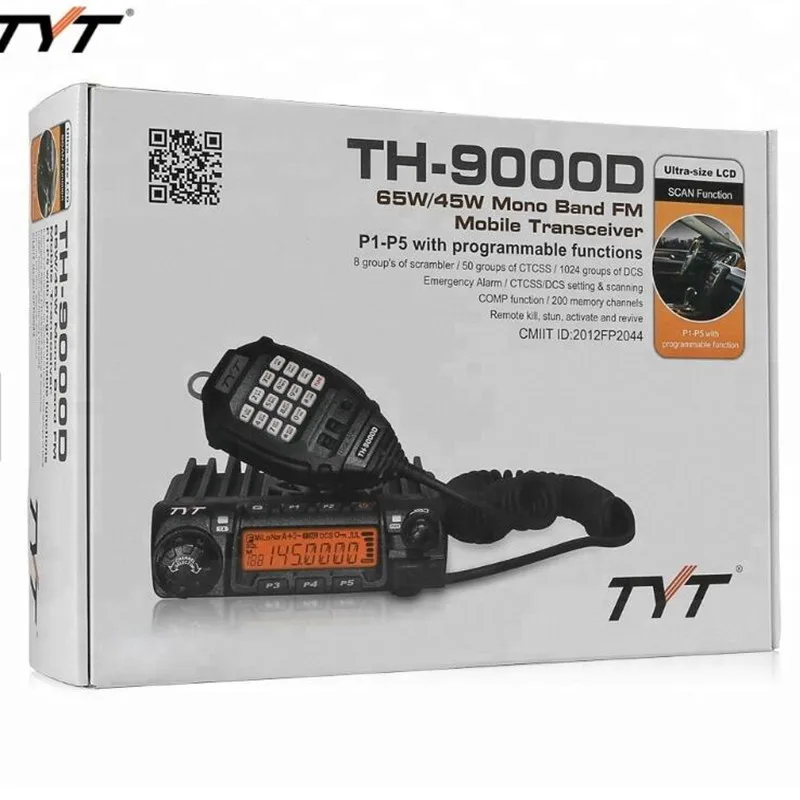 TYT TH-9000D, мобильная двухсторонняя рация, портативная рация, 30 км, дальность действия, Автомобильная Радио, радиосвязь, 60 Вт, выходная мощность
