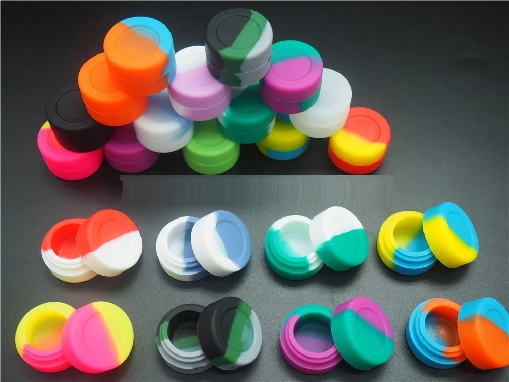 

silicone oil container, silicone dab container, 3ml silicone container for wax/oil 1000pcs