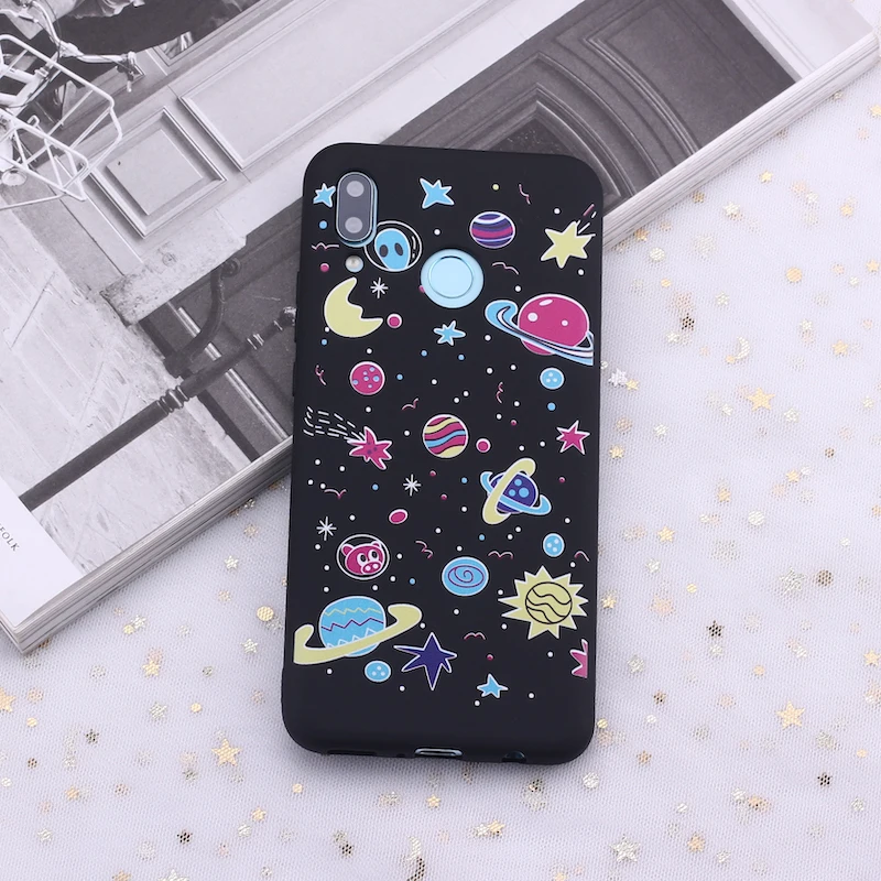 Для samsung S8 S9 S10 S10e Plus Note 8 9 10 A7 A8 космическая Луна астронавт звезды конфеты силиконовый чехол для телефона чехол Fundas Coque - Цвет: 1