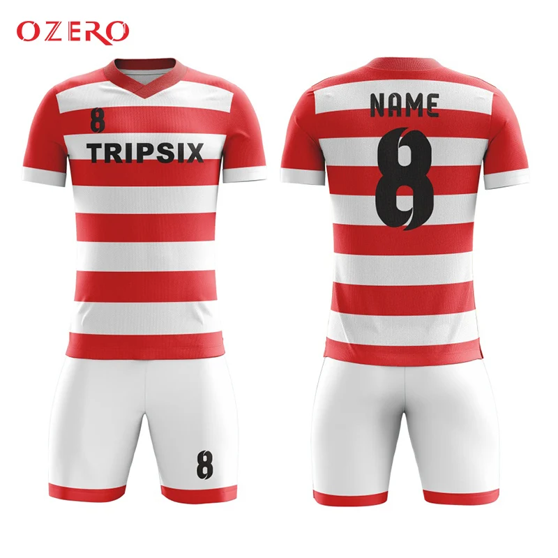 red & white jersey