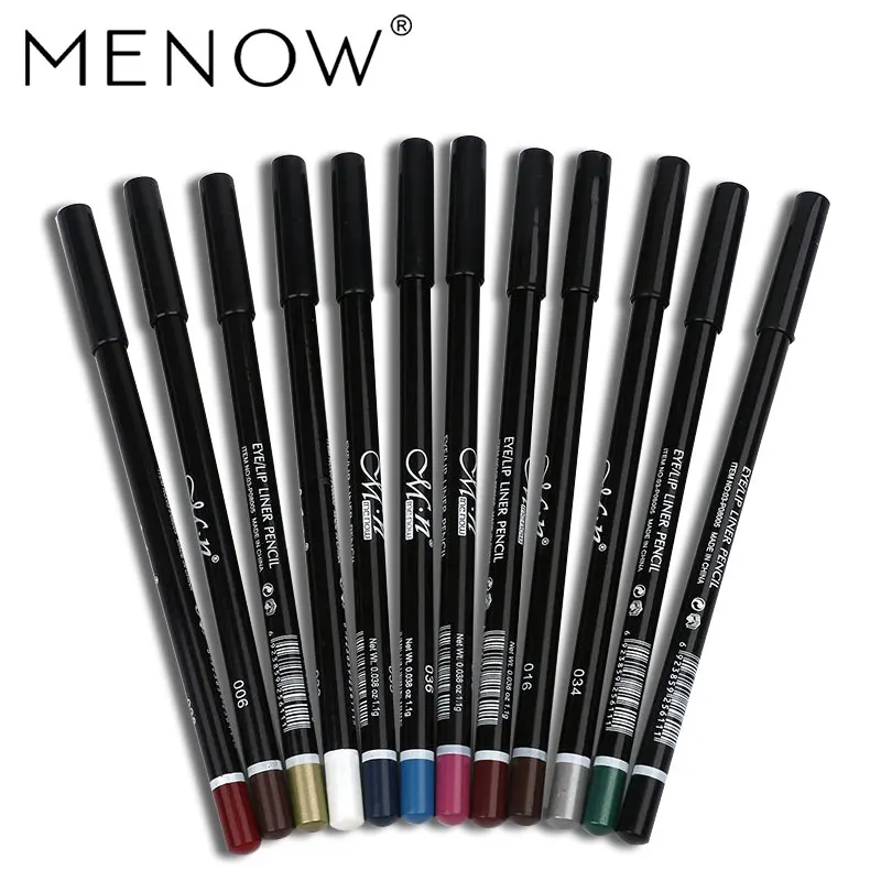 

MENOW Brand 12 Colors/set Eye Make Up Eyeliner Pencil Waterproof Lip Stick Beauty Pen Eye Liner Cosmetics Eyes Makeup P08005