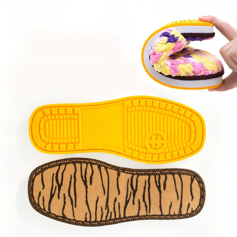 Slippers Sole Durable Gum Rubber Outsole Crochet Needles Indoor
