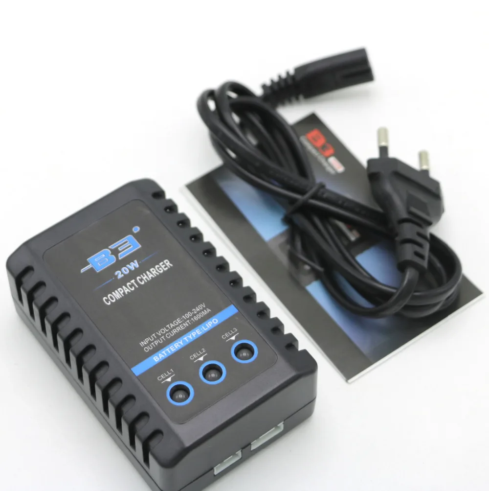 RC B3 20W 2S-3S LiPo Battery Compact Easy RC Balance Charger For RC Helicopter EUUS Dropship RC B3 20W 2S-3S LiPo Battery Compact Easy RC Balance Charger For RC Helicopter EUUS Dropship
