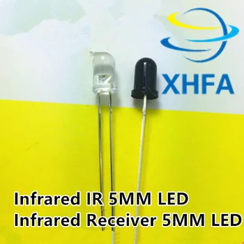 

50pcs/lot each 25pcs 5mm Infrared IR LED + 5mm LED Infrared Receiver IR Led Diodes IR+PD 940NM 850NM 5MM diodes IR lamp