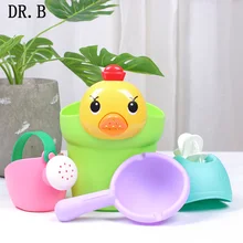 2019 New Children Playing Water Games Kit High Quality Sand Bucket Shower Watering Can Tool Cute Duck Head Kids Beach Toys Gifts 2019 New Children Playing Water Games Kit High Quality Sand Bucket Shower Watering Can Tool Cute Duck Head Kids Beach Toys Gifts