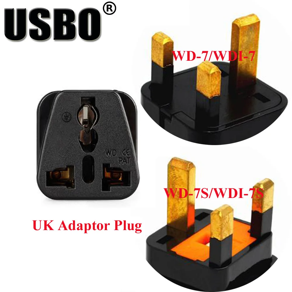 Supply Black white 13A 250V UK Multi country travel adaptor plug