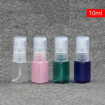 

5PCS Sample Refillable Bottles Small Spray Bottle 10ml Soap Liquid Shampoo Lotion Plastic Pressed Pump Mini Foam Bottles 10/24