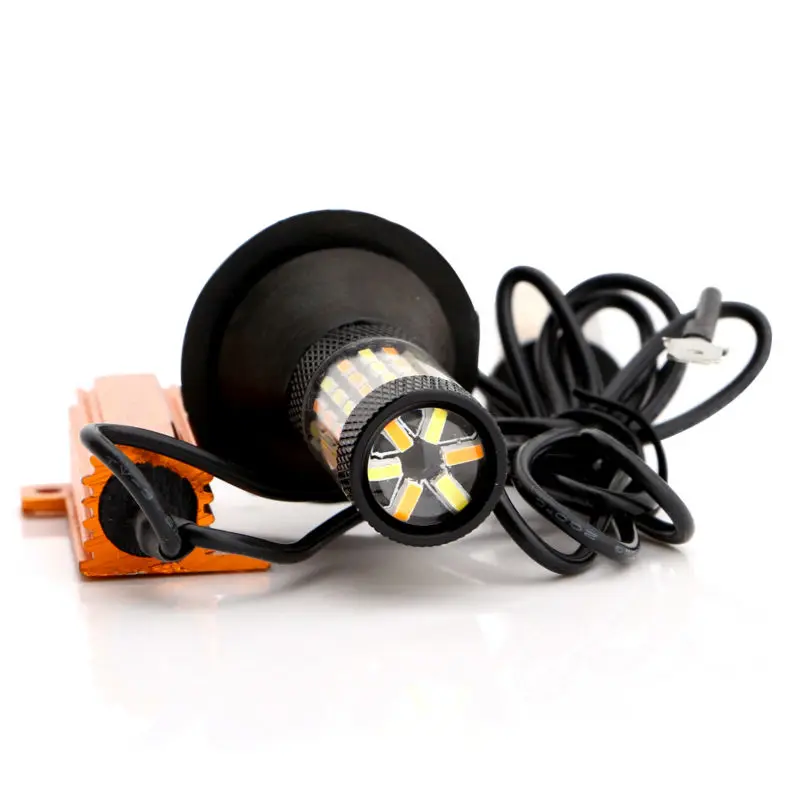 10 шт 12 В Canbus 4014 60 SMD Led 1156 BA15S BAU15S 3156 7440 750Lm резервного копирования стоп-сигнал указателя поворота Задний фонарь белого и желтого цвета