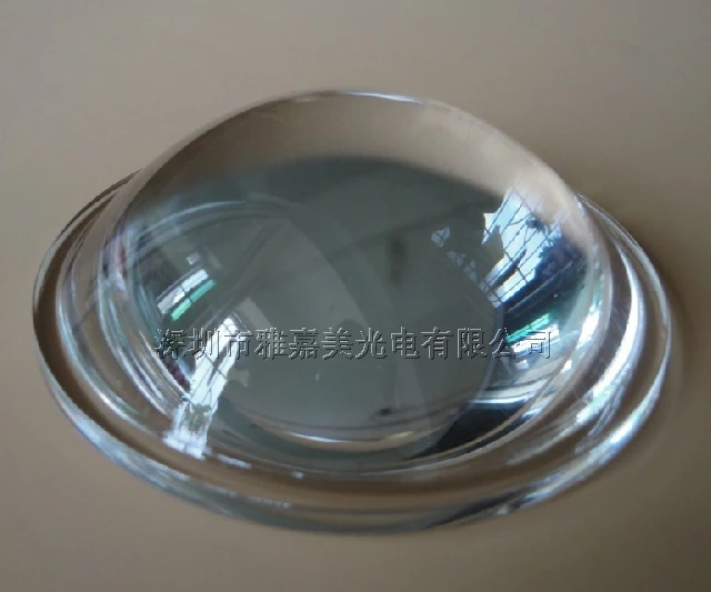

10W-100W Glass LED lens 66MM optical glass lens, high power LED Plano convex lens