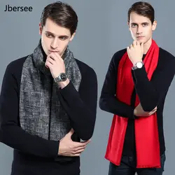 Jbersee шарф Элитный бренд 2018 Новый Для мужчин зимний шарф Многоцелевой Декоративные плед кашемировый шарф wn021