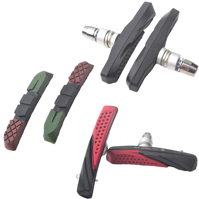 1 Pair 72mm Rubber Drainage Mountain MTB Bike Drawer Type V Brake Pads