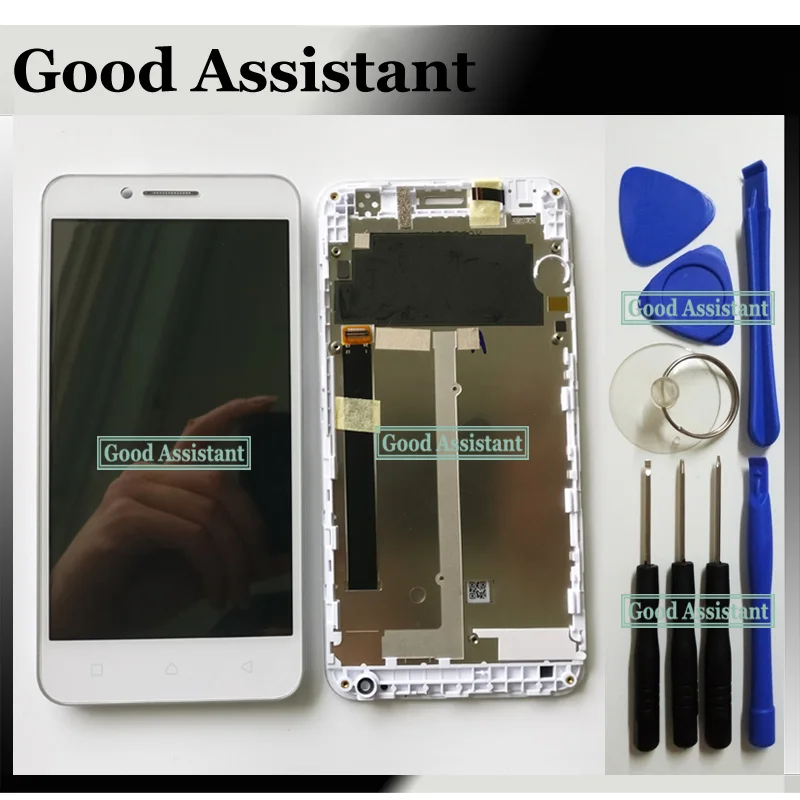 

Black/White for Lenovo Vibe C A2020 A2020a40 LCD Display + Touch Screen Digitizer Assembly Replace Part With Frame Free Tools