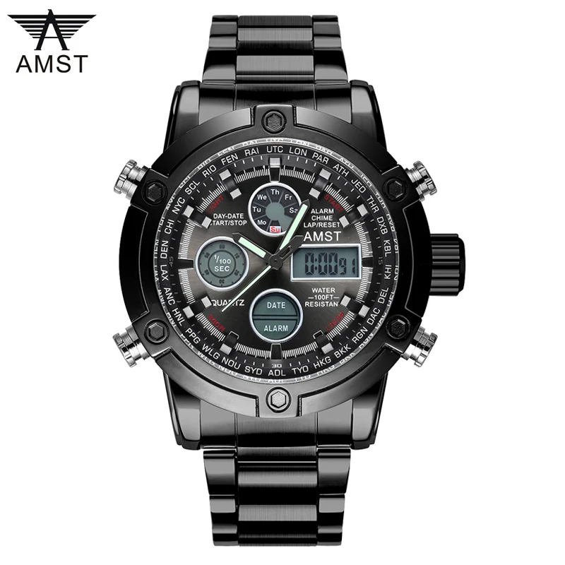 Uomini della vigilanza di Marca Top AMST 3022 Doppio Display Orologi Da  Polso Orologi Di Lusso di Sport Militare 50 M Impermeabile Relogio  Masculino|masculino|masculinos relogiosmasculino watch - AliExpress
