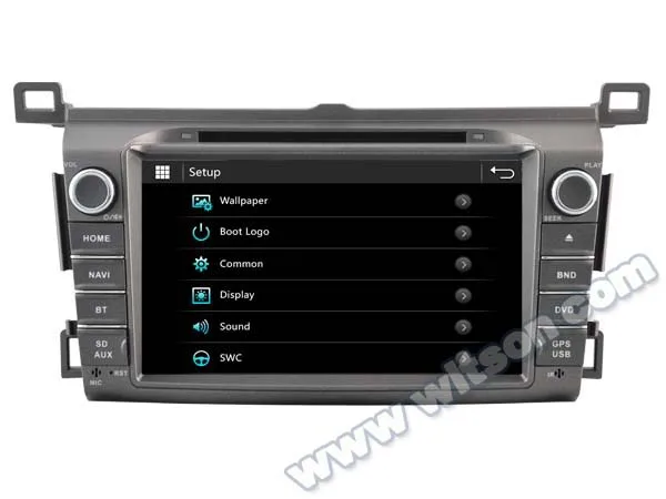 Best 8" Capacitive Touch Screen Special Car DVD for Toyota RAV4 XA40 2013-2017 with External 3G/WIFI Dongle Support 1
