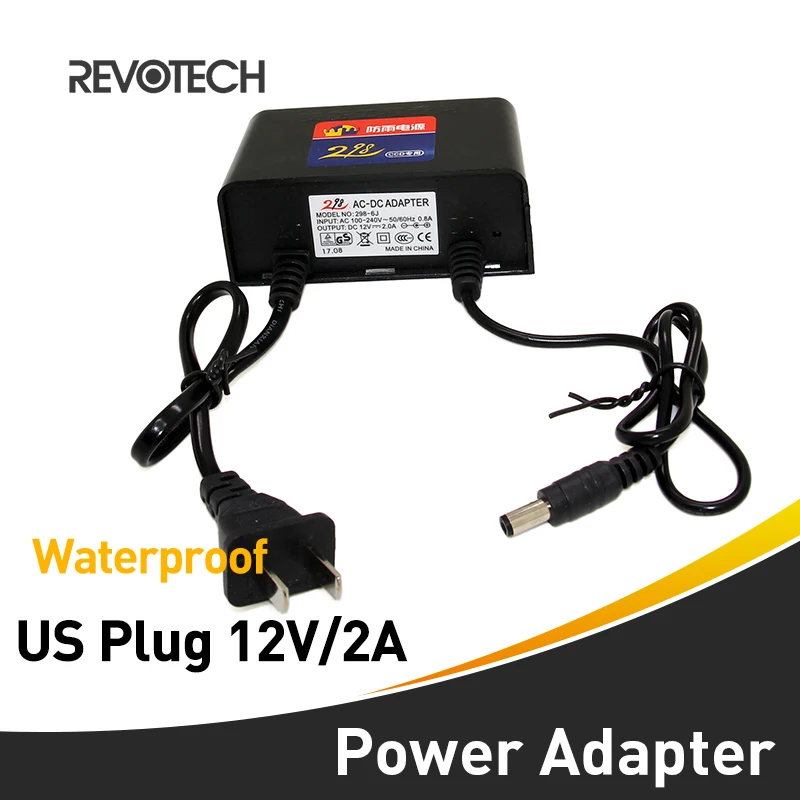 Водонепроницаемый AC 100-240 В к DC 12V2A США штекер AC DC адаптер питания зарядное устройство CCTV Блок питания для камеры Адаптер
