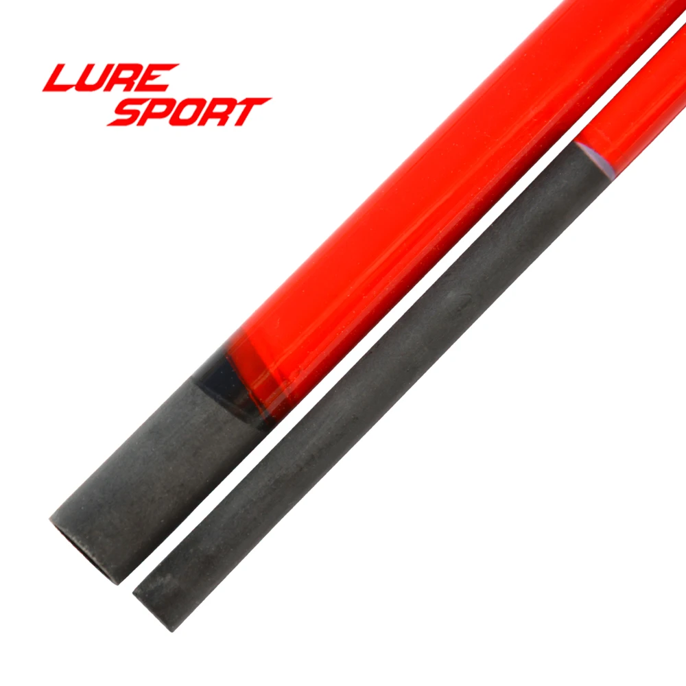 LureSport 2 комплекта красная краска 1.5m1.68m пустой твердый наконечник из стекловолокна покрытие из углеродистой 1,5 секций стержень строительный компонент ремонт DIY