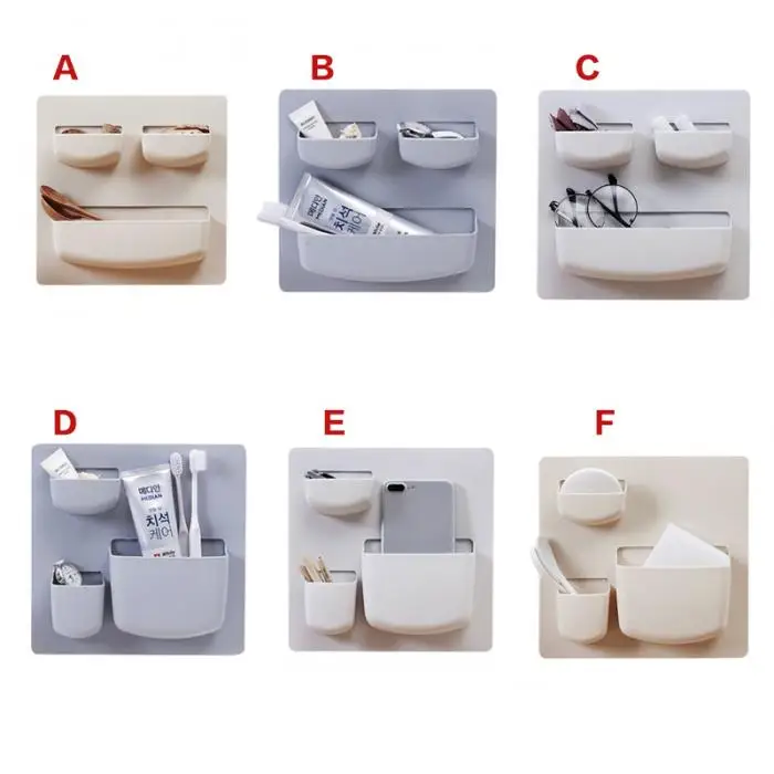 Новая стойка для домашних запасов пластиковый настенный подвесной для хранения стойку гигиеническая Косметика держатель для мелочей Органайзер TE889