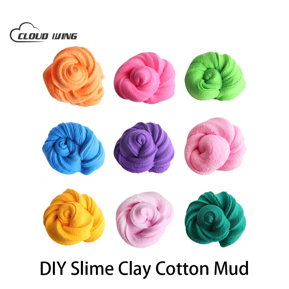 

12pcs/lot DIY Slime Putty Colorful Rubber Mud Modeling Polymer Clay Ultra Light Plasticine Gum Antistress Education Toys Kids