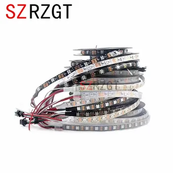 

WS2812b 1m/5m 30/60/144leds/m 2812 led strip IP30/IP67 Waterproof Black PCB/White PCB DC5V