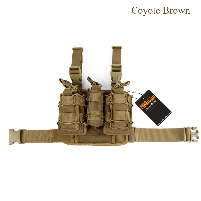 Bolsa ao ar Equipamento de Caça Excelente Elite Spanker Combinação Clipe Livre Tático Molle Perna Holsters Magezine Bolsa Militar 12 Esporte e Lazer