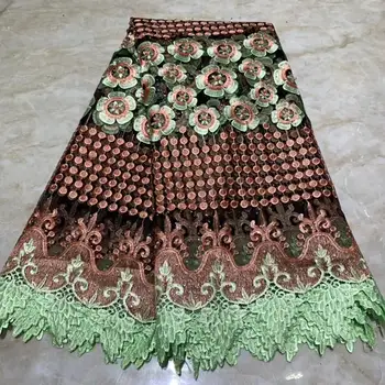 

2019 Latest French Laces Fabrics High Quality Tulle African Laces Fabric For Wedding Nigerian Net Lace Material NLYMAY286