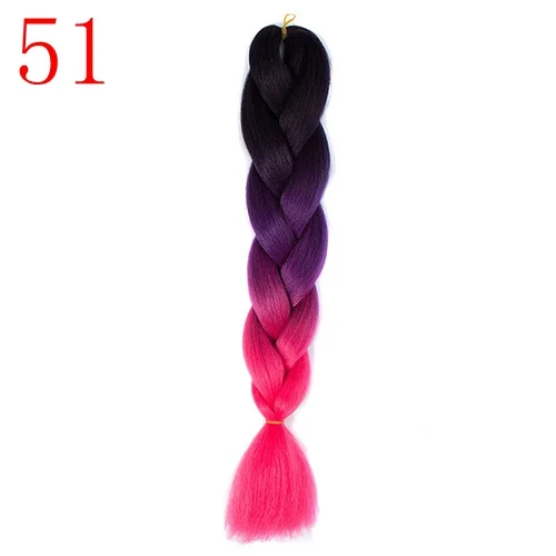 MERISIHAIR, Омбре, вязанные волосы, 24 дюйма, 88 цветов,, синтетические плетеные волосы для наращивания, огромные косички, прически - Цвет: #118