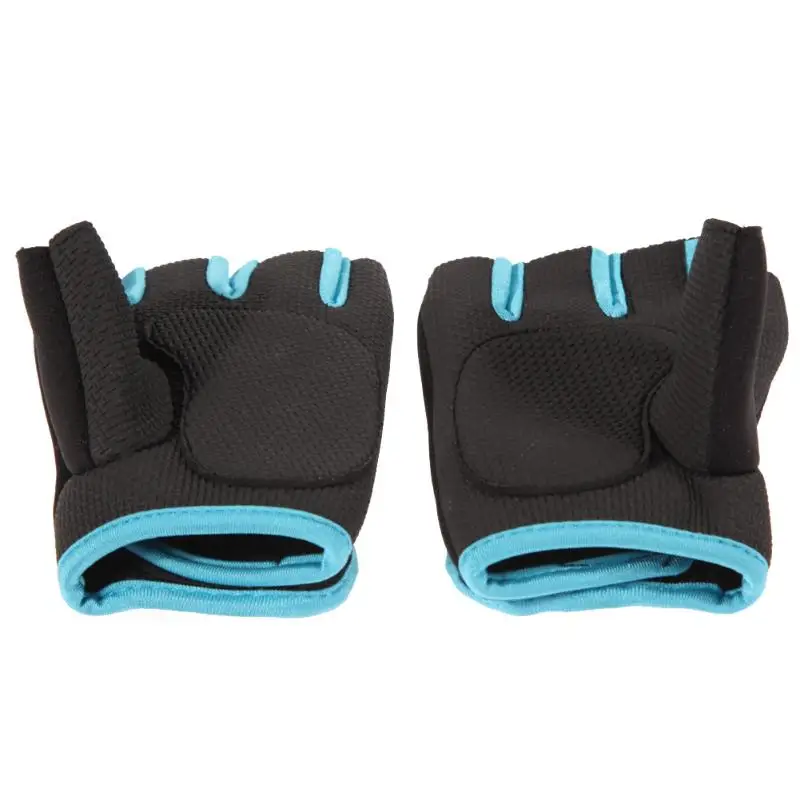 Лидер продаж Спорт тренажерный зал перчатки Для мужчин Фитнес тренировки нескользящие перчатки для занятий тяжелой атлетикой Половина Finger тренировки тела женская перчатка