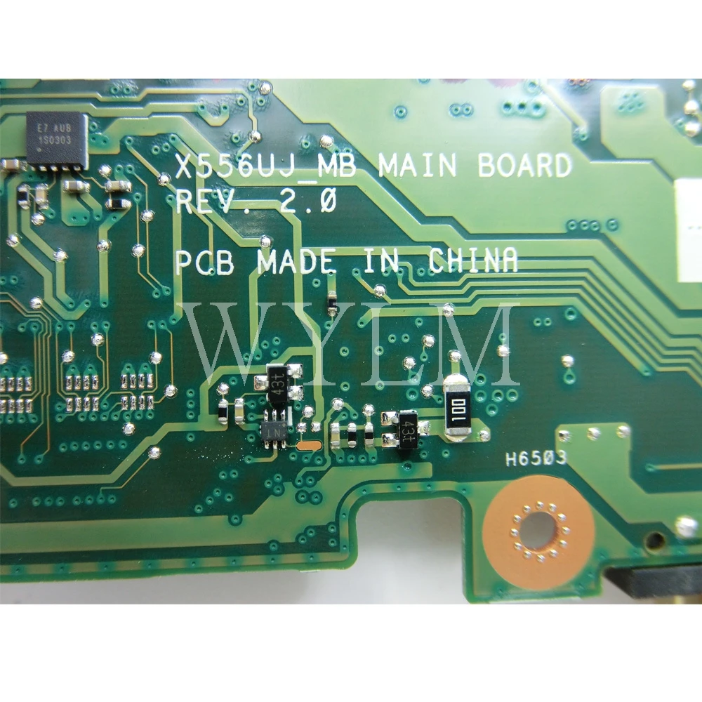  X556UA/X556UJ I3-6100CPU With 4GB DDR3L memory mainboard For ASUS X556UA X556UJ X556U X556UB laptop