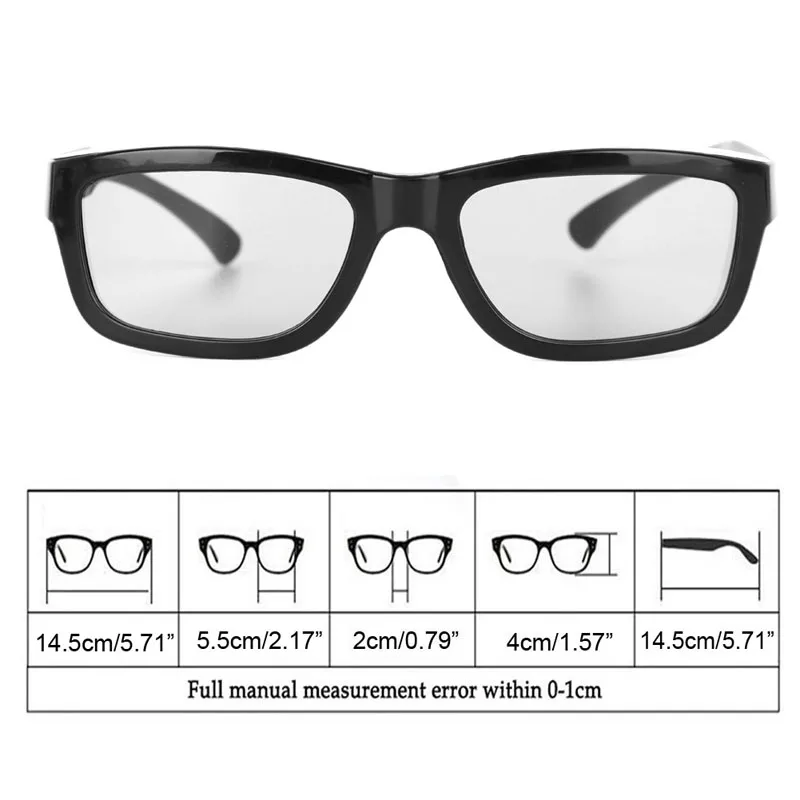 1 шт. круглые поляризованные Пассивные 3D очки стерео черные для 3D ТВ Real D IMAX кинотеатры 10166