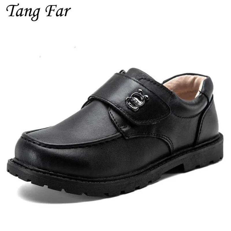 Children Formal Shoes Genuine Leather Boys Performance Shoes Black Boy