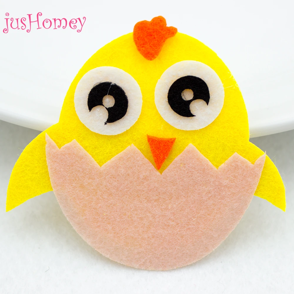 50 Stucke Kawaii Baby Kuken In Ei Fuhlte Appliques Grosse Grosse
