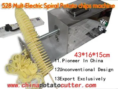 528 (3 in 1) potato chips slicer spiral potato slicer
