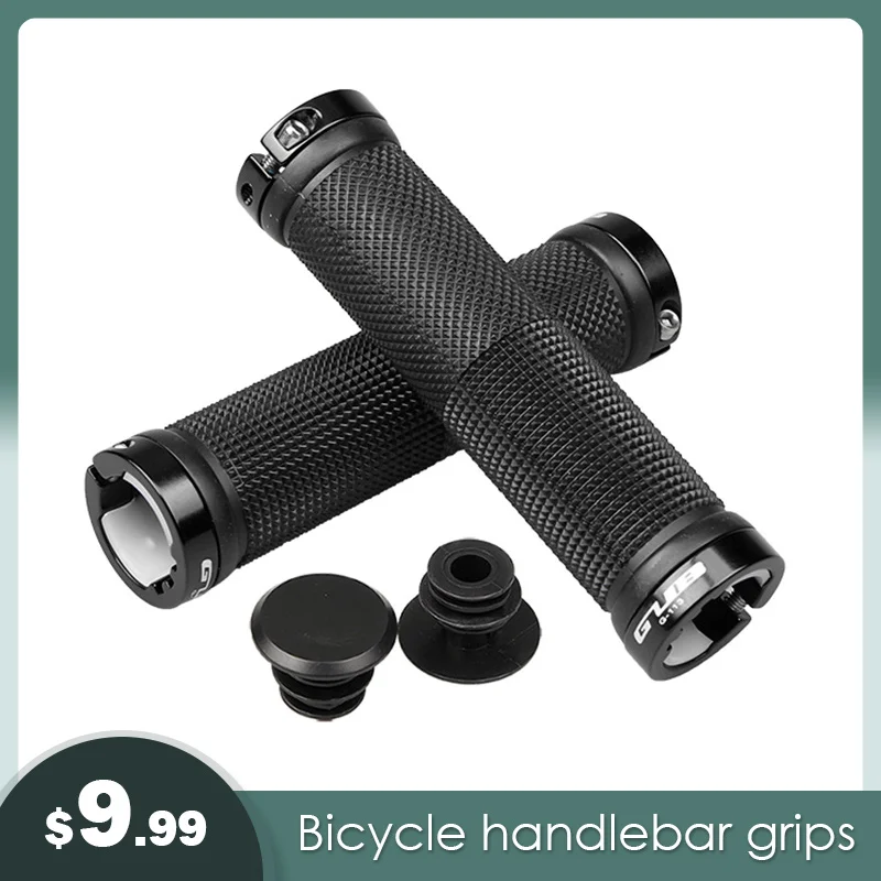 

Mountain Bicycle Handlebar Grips Bike Handle Rubber Handlebar Soft Ultralight Lockable Grips Anti-skid Shock-absorbing Bike Part